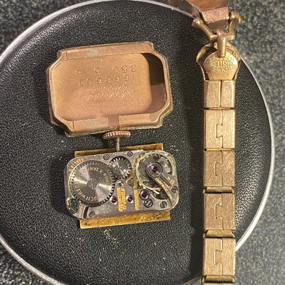 Vintage Gruen Curvex 17 Jewel 1940's Art Deco Ladies Watch 10K Rose Gold Filled - Picture 10 of 10